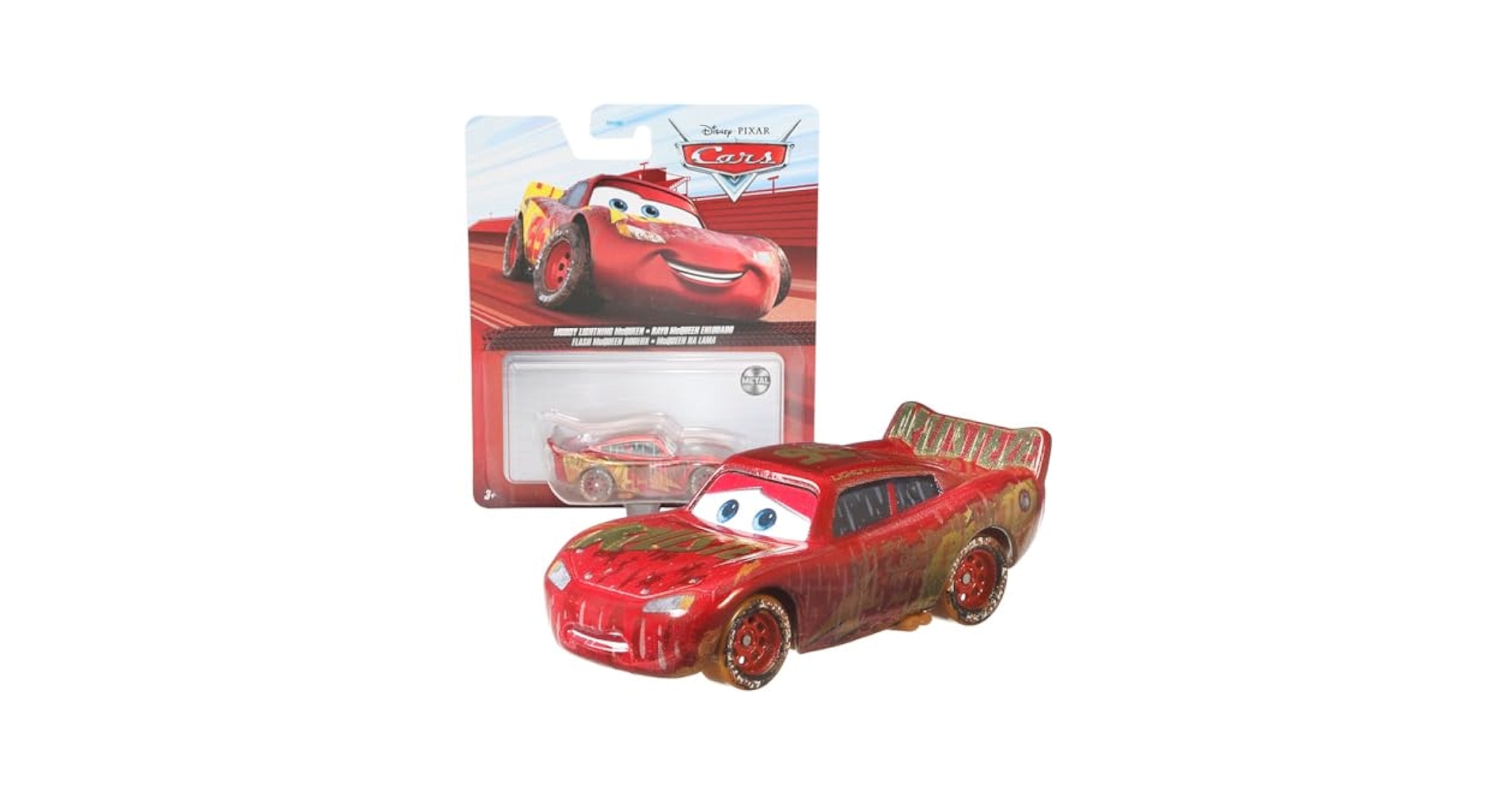 Amazon.com: Disney Pixar Cars - Muddy Lightning McQueen