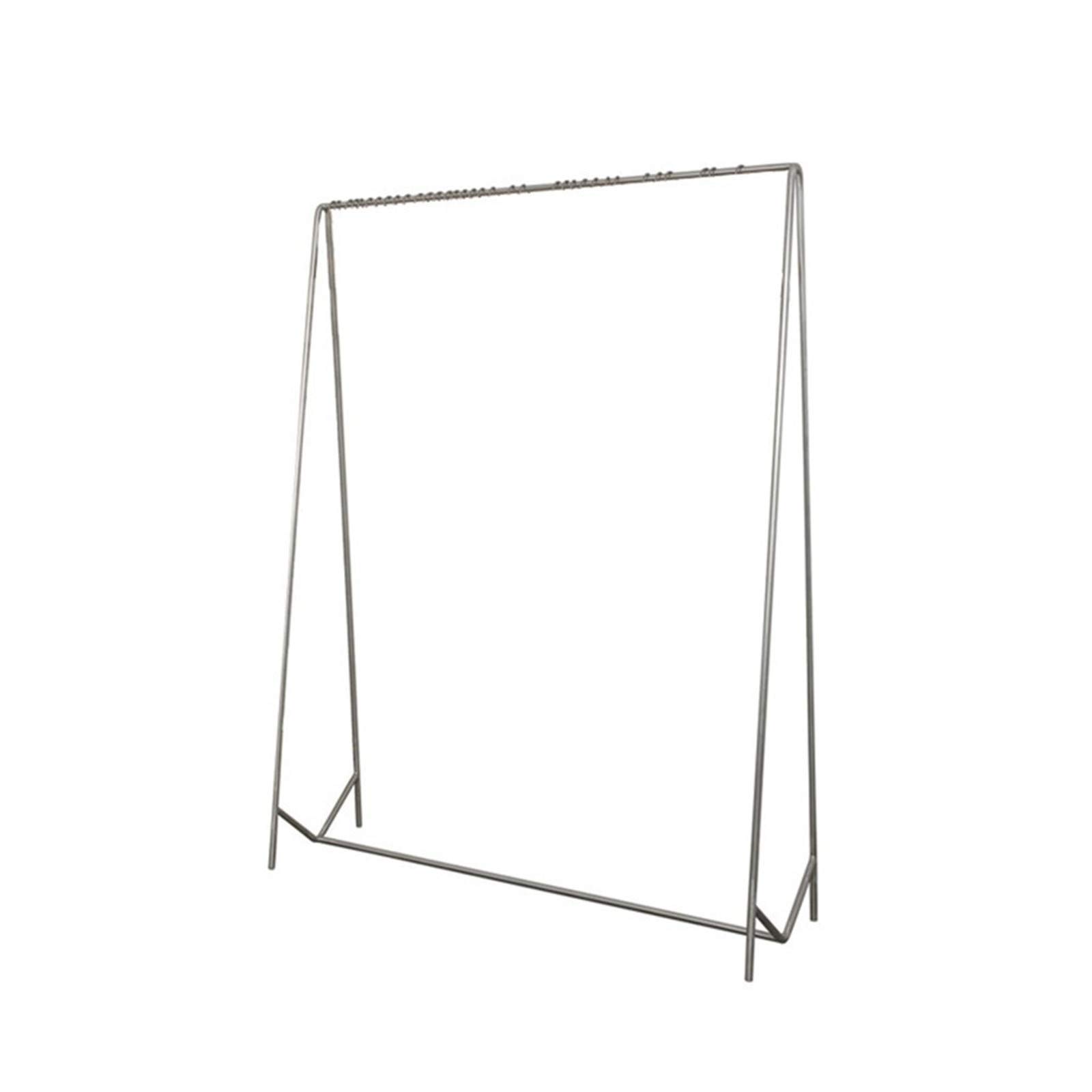 QYMYOZ Garment Rack Garment Rail Clothing Storage Display Rack,Stainless Steel Garment Rack for Hanging Clothes,Heavy Duty Clothes Rack for Clothing Retail Store (160 * 120Cm)