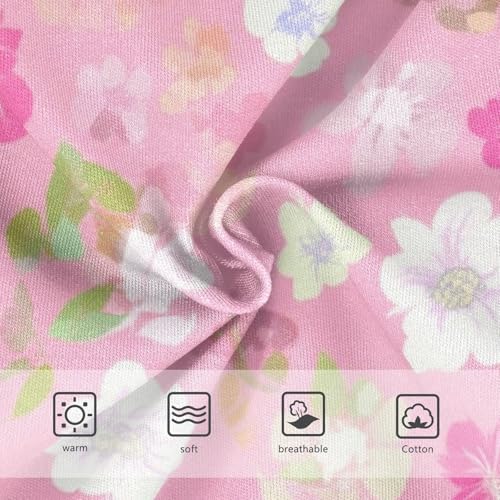 Toddler Underwear Floral 2t Cotton Panties Little Girl Artistic Briefs Girls Undies Pastel Flowers Soft Pink3