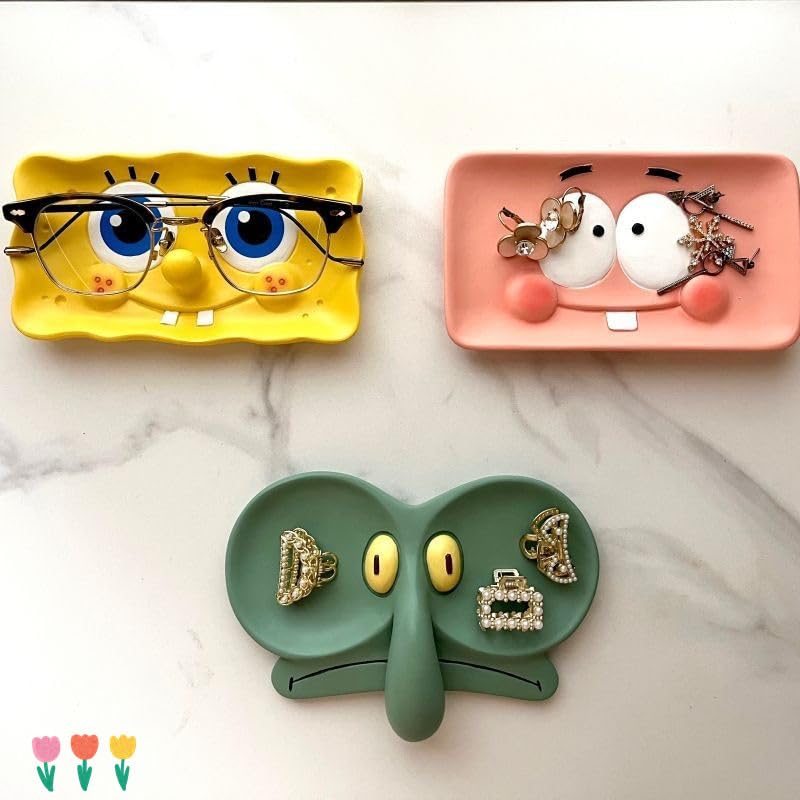 Amazon｜スポンジ ボブ イカルド 眼鏡ケース 可愛い 置物 アクセサリー