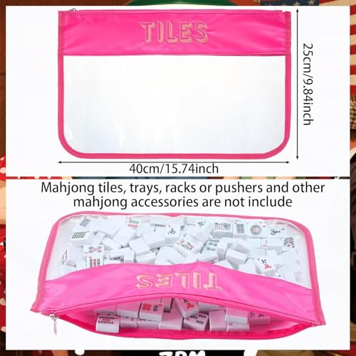 Bolsas para Juego Mahjong Americano CLYTTE Rosa miniatura 3