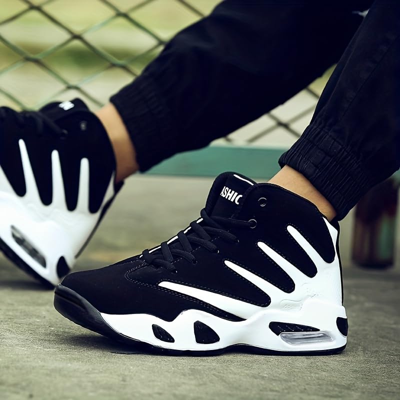 Men's Basketball Shoes, Comfortable high top Breathable Non-Slip Shock Absorbing Strap air Cushion They Provide Comfort, Support, and Breathability to Ensure Your feet Feel Good4