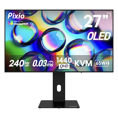 Pixio 27" WOLED Gaming Monitor, QHD 1440p, 240Hz, 0.03ms,, photo 1 of 4
