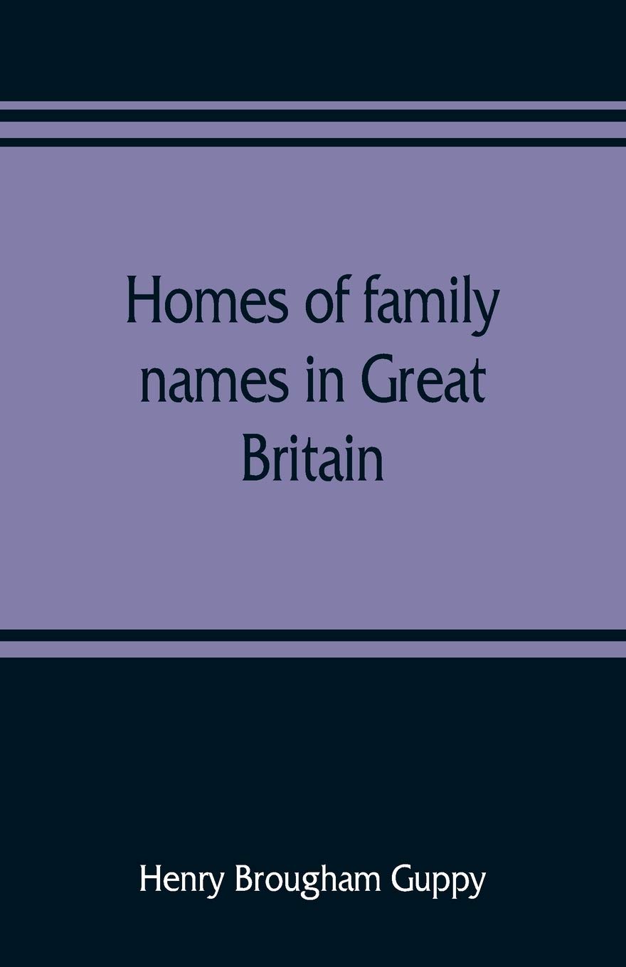 Homes of family names in Great Britain
