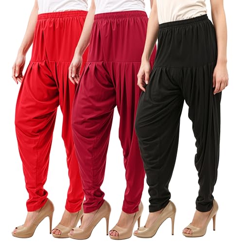 Image of Buy That Trendz Patiala Salwar for Women Relaxed Fit Viscose Patiyala Salwar Harem Bottom Pants
