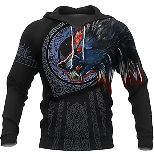 Sweat loup Fenrir pour un look streetwear original et chaud