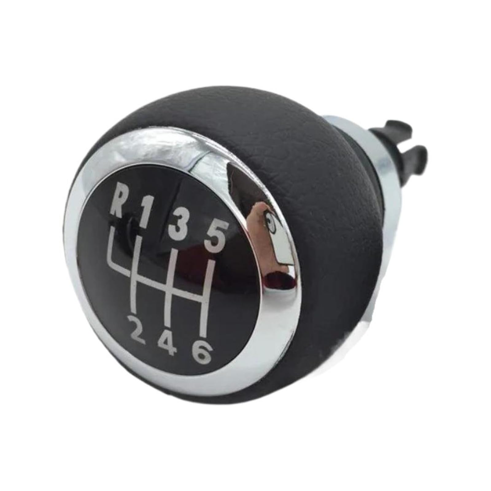 Kunyos 6 Speed Gearknob Gear Shifter Knob For Vw For Passat B6 2005-2011 Black / Silver Upgrade