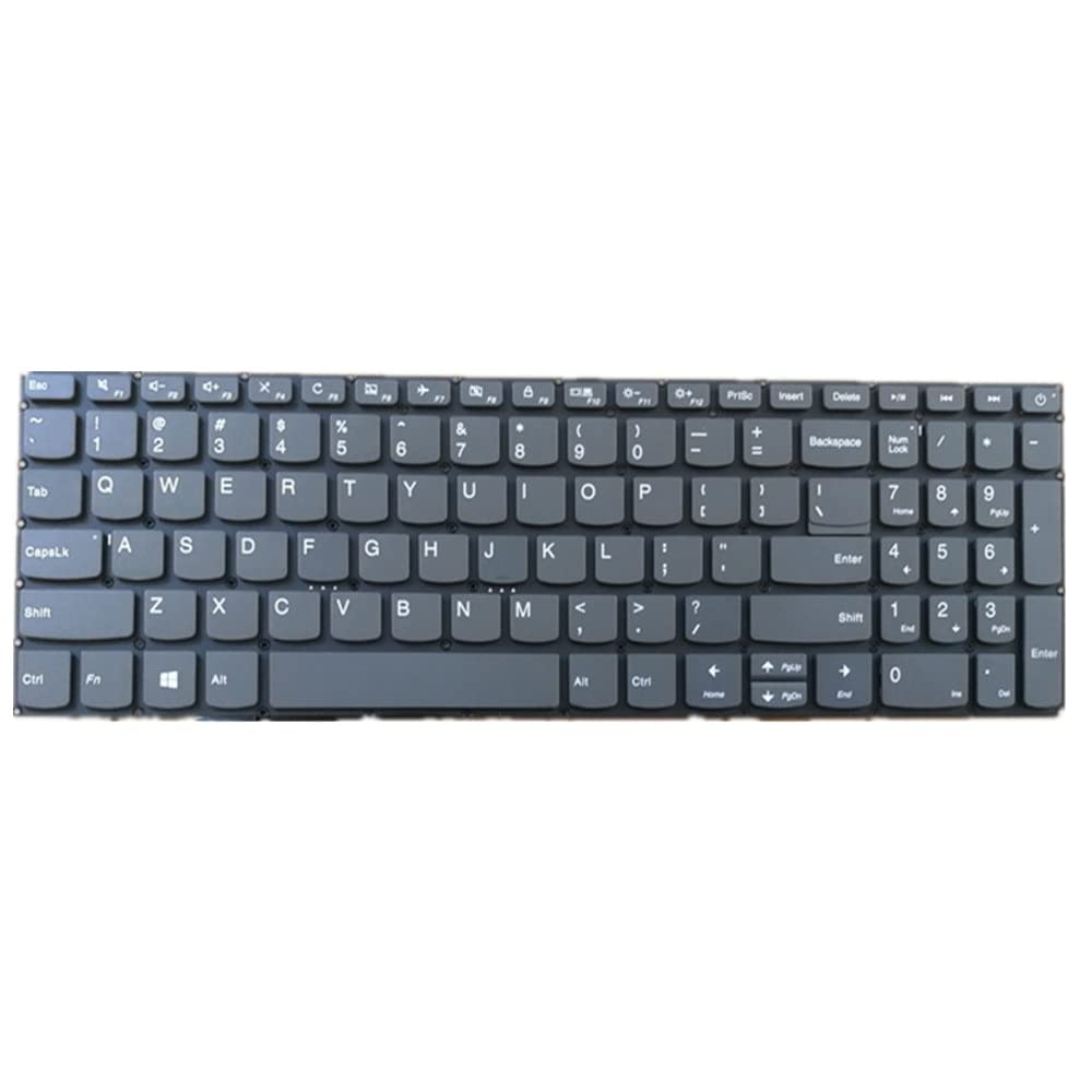 fqparts Laptop Keyboard For Lenovo V15-IIL V15-IKB Black US United States Layout