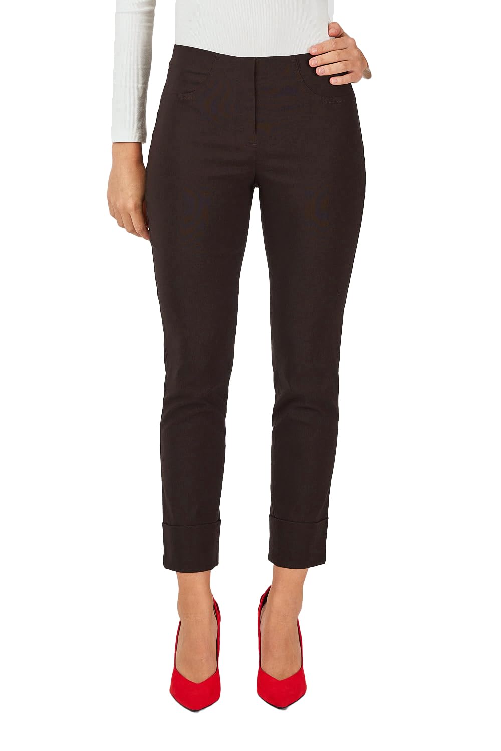 Robell Style BELLA09 7/8-Damenhose, hohe Taille, Power Stretch, Aufschlag | Robell Style BELLA09 7/8-Damenhose: hohe Taille, Aufschlag. Eine komfortable und vielseitige Wahl für Alltag und Freizeit.