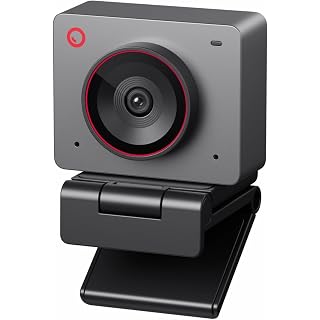 OBSBOT Meet 2-4K Webcam, AI Framing & Autofocus com Sensor 1/2", Beauty Mode, Gesture Control