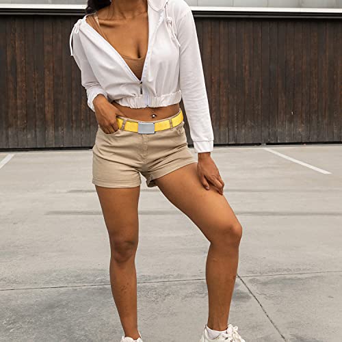 Image of Falari Canvas Web Belt Fully Adjustable Cut to Fit Golf Belt Flip Top Buckle