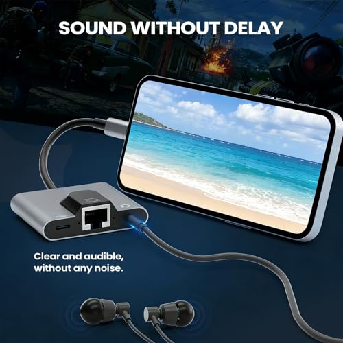 Adaptador USB C Ethernet para solucionar cortes de internet y conectar auriculares 2