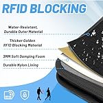 Passport Holder for Travel Essentials, RFID Blocking Protector Passport Wallets, Passport Document Organizer Case for Travel Must Have, Passport Book for Women, Couple, Family Cards, Tickets, ID, Cash - Image 3