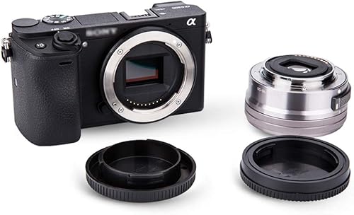 Miniatura 4 de Tapa de lente trasera de cámara y tapa de cuerpo para Sony E Mount A1 A7C A7R IV III A7 III II A7S III II A6600 A6500 A6400 A6300 A6100 A6000