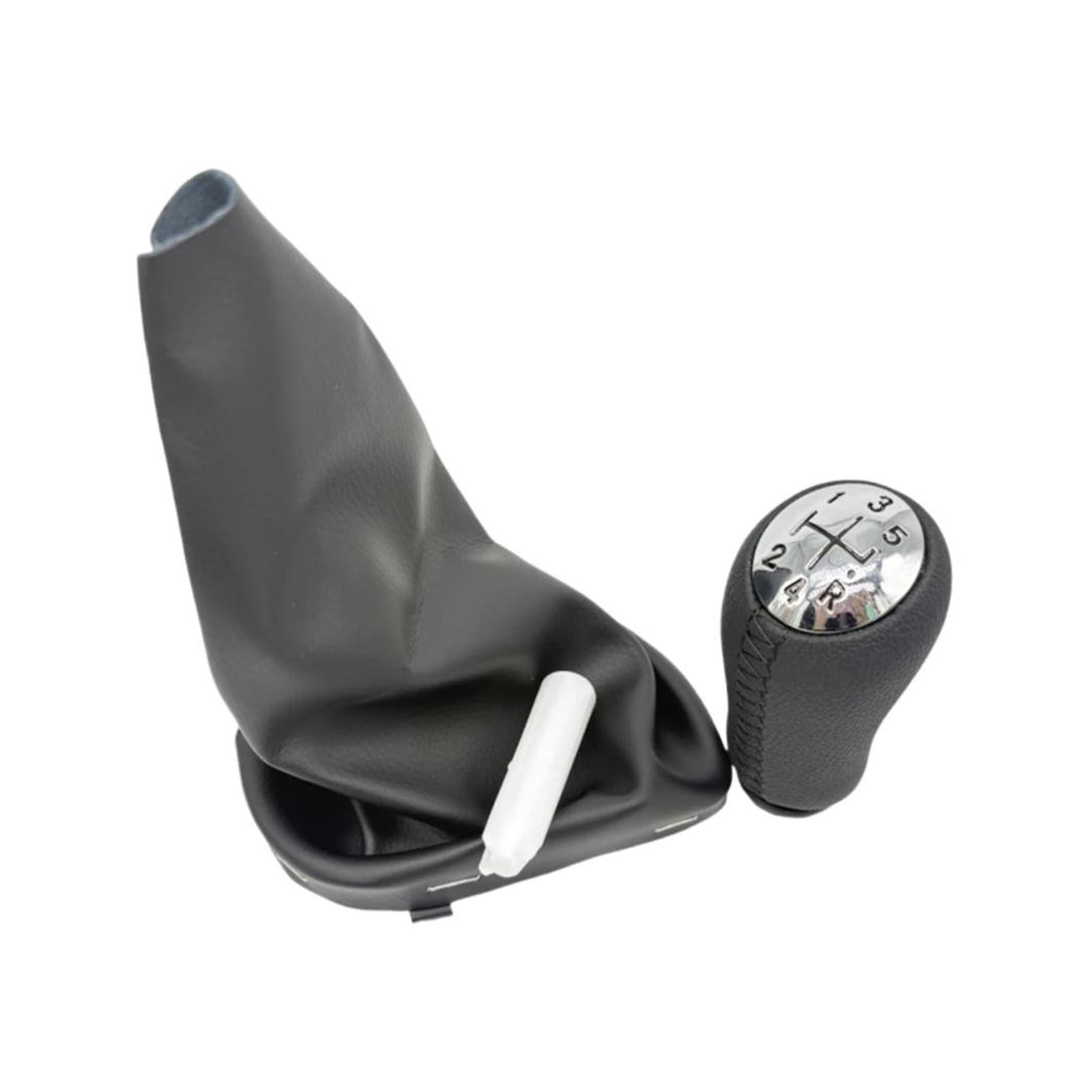 Htvtkrfgrl 1Kit Boot Only Gear Shift Knob Manual Style For Dacia For Sandero B52 2012-2022 Pu Leather Gear Shifter Knob