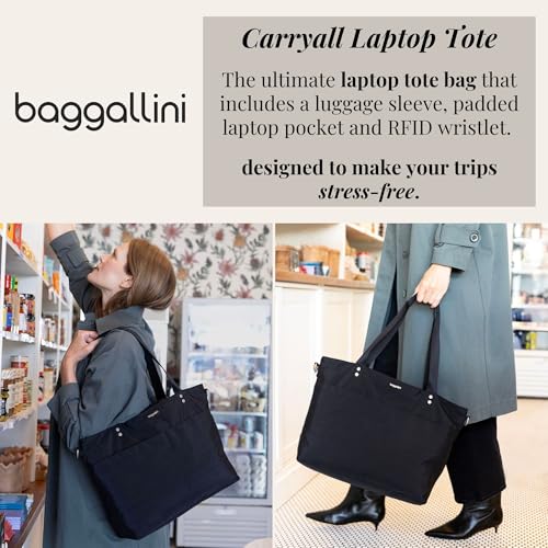 Baggallini Carryall Laptop Tote - Medium 12x19 Inch Travel Crossbody Shoulder Bag by Baggallini - Image 2
