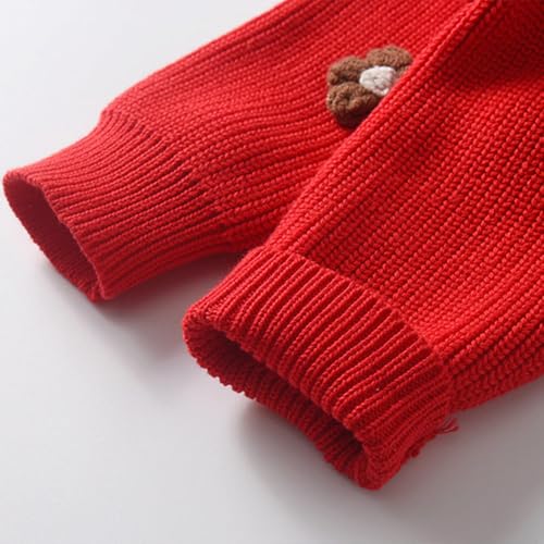 IWIHMIV Girls Sweaters Kids Crewneck Long Sleeve Knit Pullover Casual Comfortable Lightweight Fall Sweater4