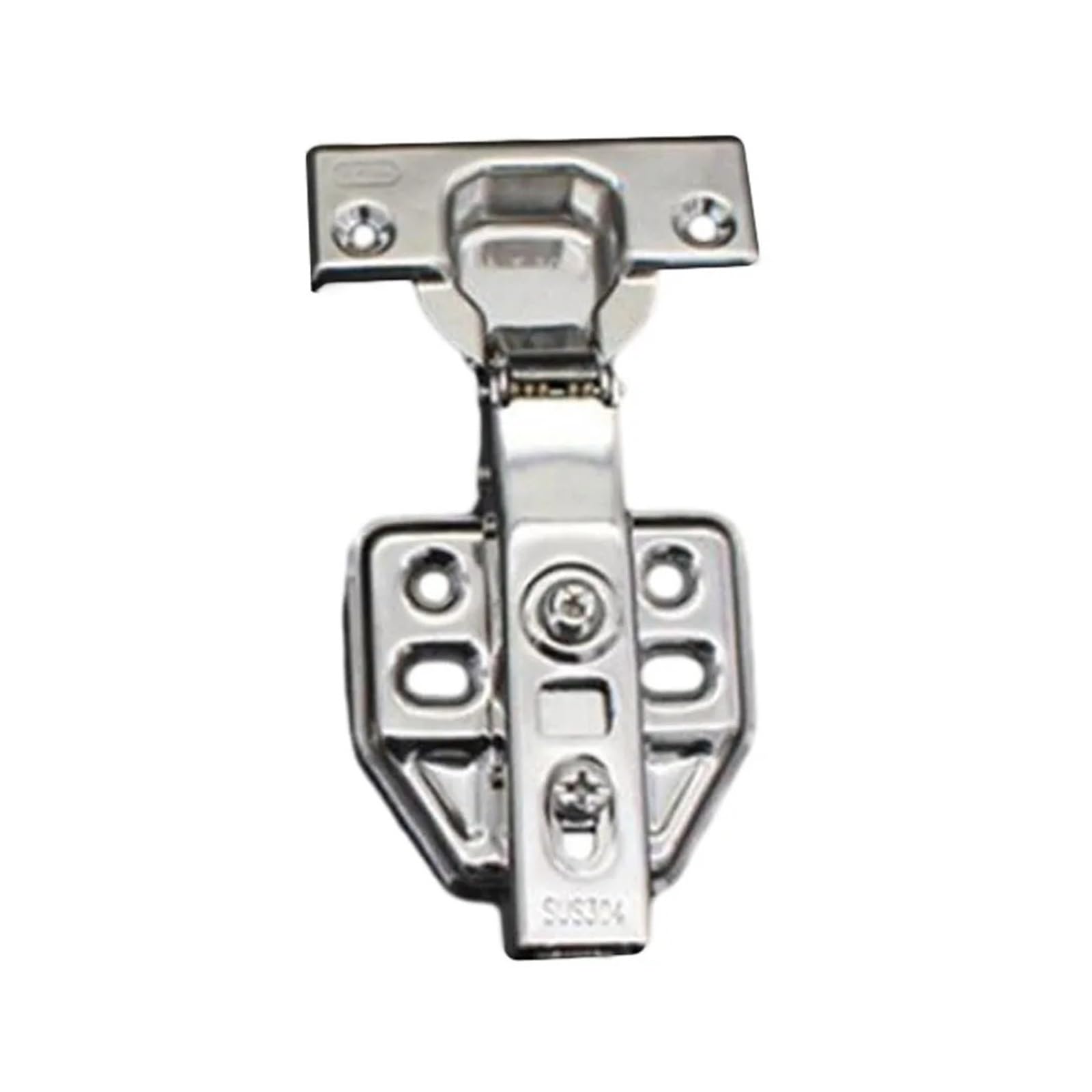 Kitchen Cabinet Hinges, 3pc 35mm Stainless Steel Hinge Damping Buffer Hydraulic Hinge Kitchen Cupboard Furniture Hardware Accessories (Size : Large Bend) (Size : Straight)