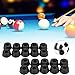 VBESTLIFE Billiard Cue Tail Cover,20PCS Rubber Billiard Pool Cue Bottom Tail Protective Cover Case Snooker Stick Protector Accessories