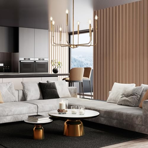 LALUZ-Champagne-Antique-Gold-Chandelier-8-Light-Modern-Farmhouse-Dining-Room-Chandelier-Over-Table-27-Aged-Brass-Chandeliers-Hanging-Light-Fixture-for-Dining-Room-Living-Room-Bedrooms-Foyer