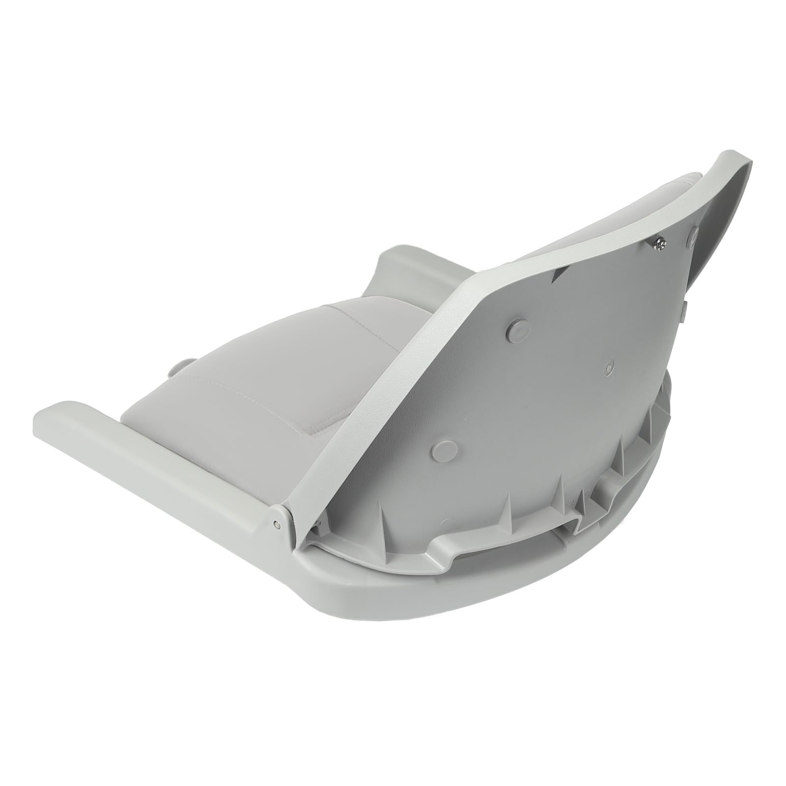 ERGOSEAT Seggiolino pieghevole per barca da pesca imbottito con schienale (grigio-guscio)