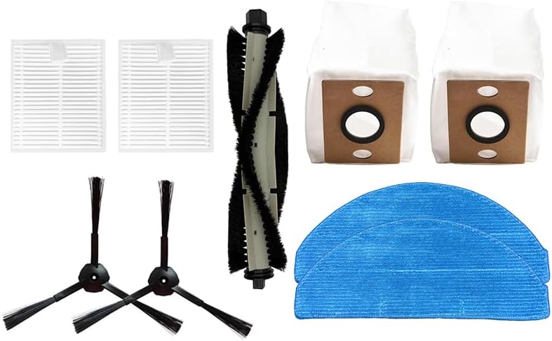 9pcs Main brush/side brush/dust bag/filter/Mop Cloth compatible with iLife A30 A30 pro robot vacuum cleaner parts