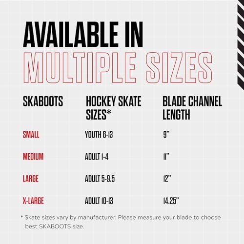Skaboots Walkable Hockey Skate Guards - Large - Fits Skate Sizes 5-9.5, Max Blade Length 11.25" by Skaboots - Image 7