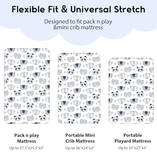 Drap extensible pour parc Yoofoss doux et respirant