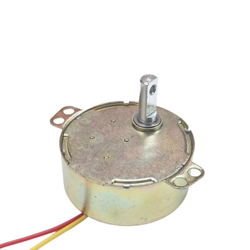 ERH India 220-240volts AC Synchronous D-Cut Shaft Auto Swing Motor with Pully 5/6 RPM 4 Watt For Incubator, Air Cooler, Robotics and Automation etc 1