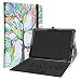 Produktbild Labanema Samsung Galaxy Book2 Hülle, Slim Fit Folio PU Leder dünne Kunstleder Schutzhülle Cover Schale Etui Tasche für Samsung Galaxy Book2 SM-W737AZSBATT (12 Zoll) Tablet PC - Love Tree