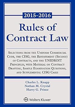 Paperback Rules of Contract Law, 2015-2016 Statutory Supplement Book