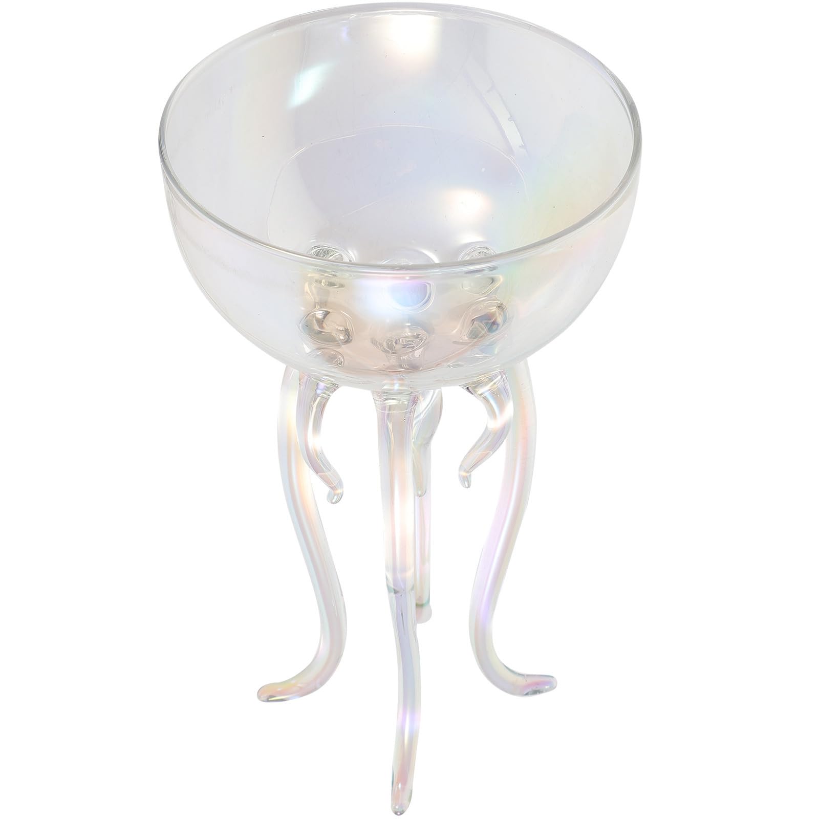 Copa de cóctel de vidrio de borde fino y diseño elegante de pulpo para eventos