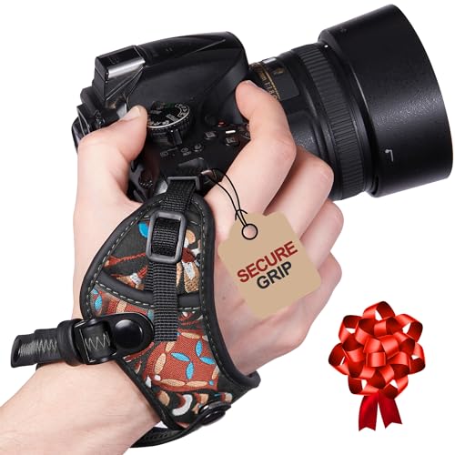 Camera Wrist Strap, Rapid Fire Secure Camera Hand Strap, Christmas Gift & Stocking Stuffer Compatible with Sony Mirrorless and DSLR Cameras, Wrist Grip Camera Straps Canon Photographers Wrist Straps