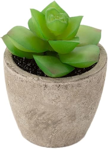 Miniatura 6 de STOBOK 3 piezas de mini plantas pequeñas macetas de plástico mini plantas artificiales suculentas falsas decoración de lavabo de pulpa plantas