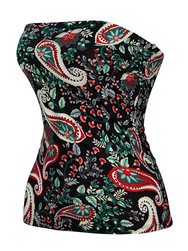 Image of MixMatchy Women's Stretchy Strapless Tube Top Y2K Bandeau Top