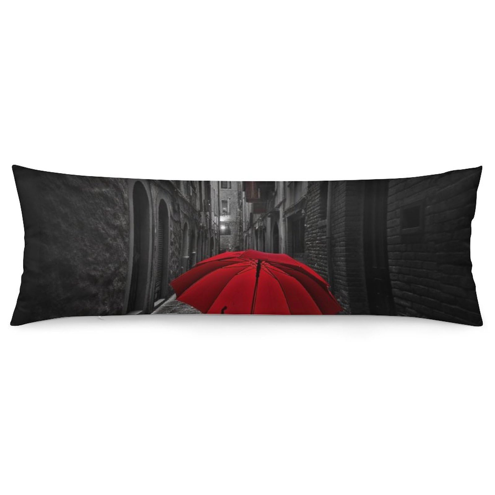 Housse de coussin douce grand format motif parapluie créatif