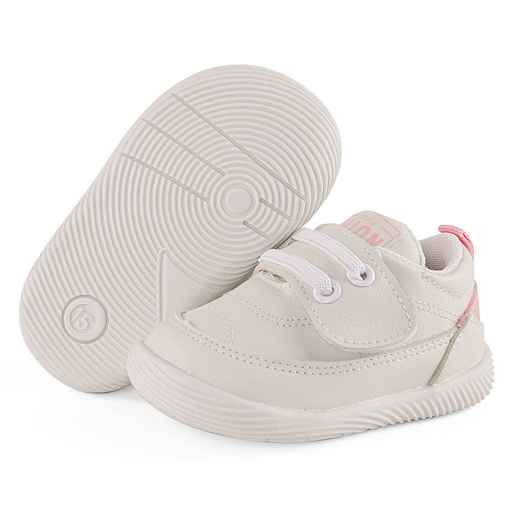 LACOFIA Baby Jungen Mädchen Lauflernschuhe Kleinkind rutschfeste Gummisohle Erste Sneaker