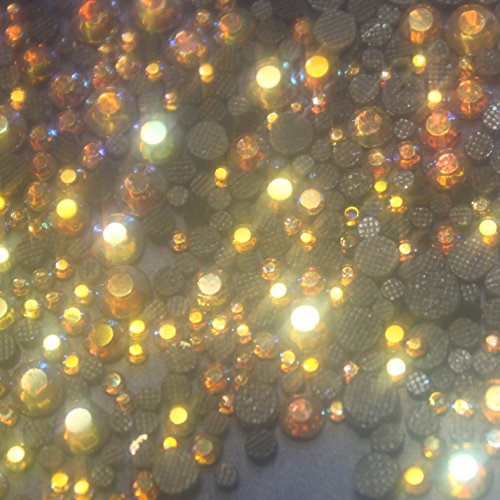 Miscela 500 strass in vetro ab Topaz hotfix