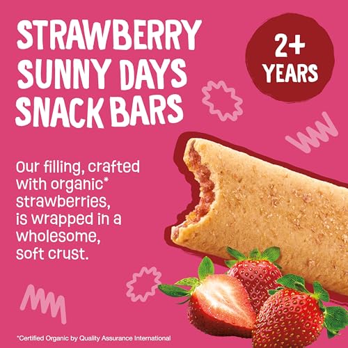 earth39s best organic toddler snack bars sunny days strawberry 2 years and up 7 ct pack of 6