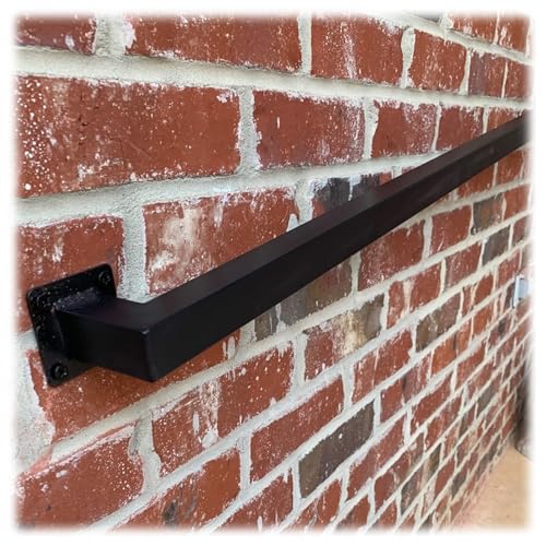 Balustrady schodowe z kutego żelaza do wewnątrz i na zewnątrz antypoślizgowy uchwyt dla osób starszych, wspornik ścienny 330 cm, czarna poręcz na schody i patio