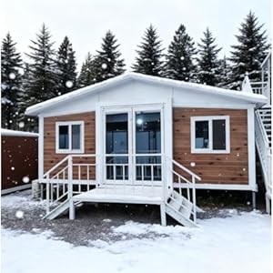 Luxury Expandable Container House Prefabricated Foldable Cabin Modular House 20 40ft Prefab Tiny Home 1 2 3 Bedroom Portable Mobile Folding Tiny House for Adults Extendable Boxable House to Live in