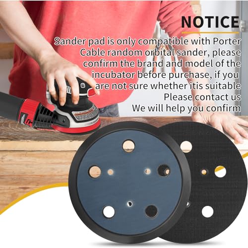 Gnellkoor Orbital Sander Pad Replacement for Porter Cable 333, 2 Pack by Gnellkoor - Used condition - Image 7