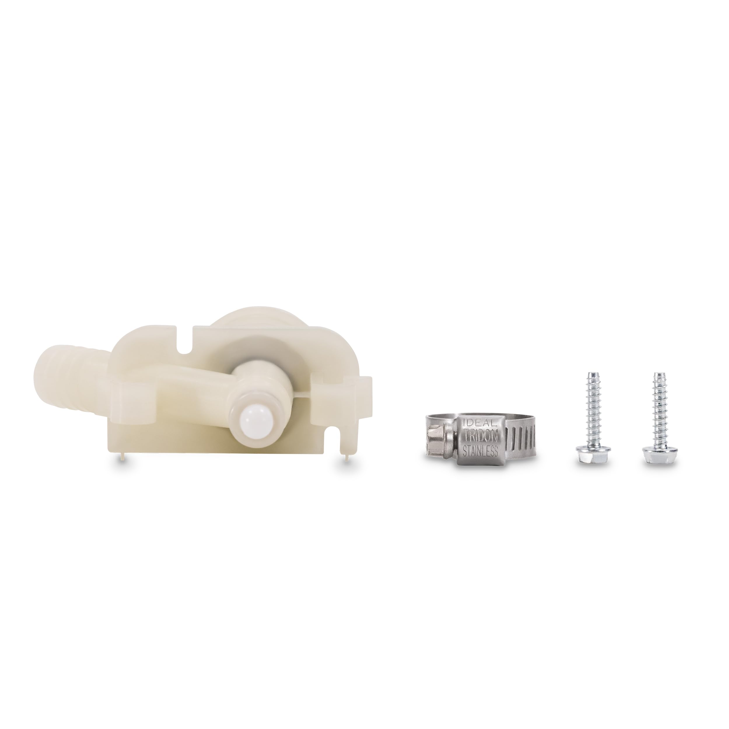Dometic 385311641 - Kit de válvula de agua original | Para inodoros Dometic y Sealand 300, 301, 310, 320 | Incluye abrazadera de manguera y cierres | Kit compacto blanco para reparación y reemplazo