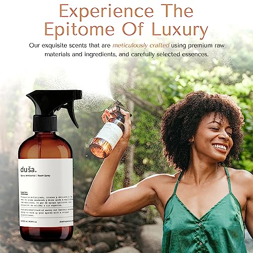 Air Freshener Spray Baies Scent- Luxury Bed Spray Room Essentials, Fabric And Linen Spray For Bedding, Natural Home Fragrance Spray, Pillow Mist - Odor Eliminator Spray, 16 Fl. Oz. By Dusa #TOP6