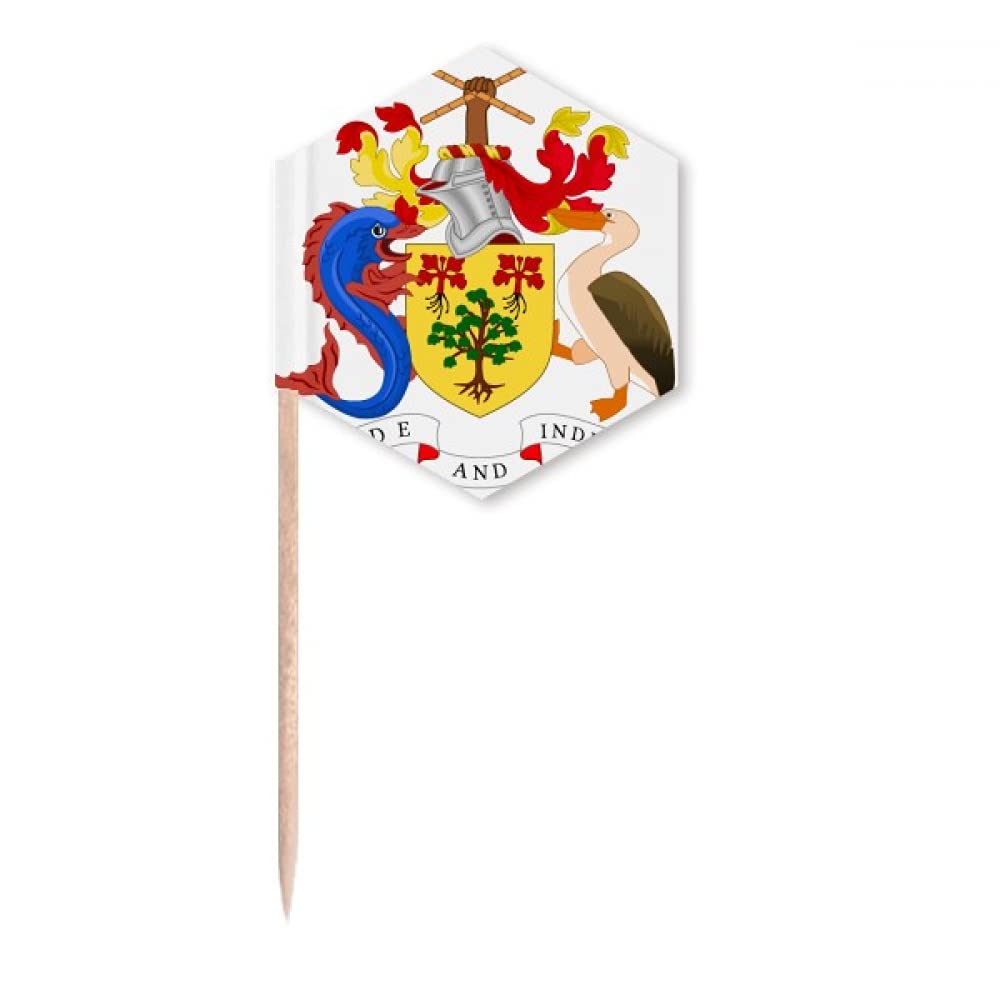 Bridgetown Barbados National Emblem Toothpick Flags Cupcake Picks Party Celebration