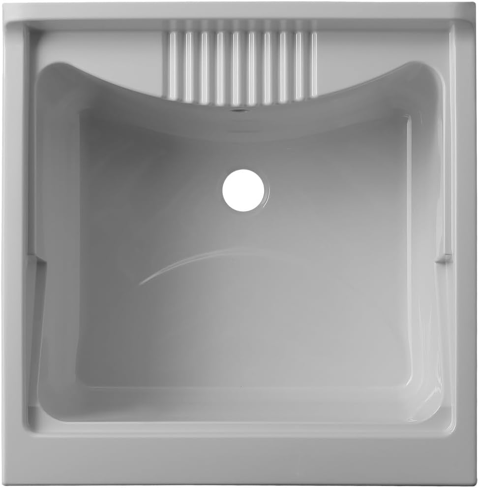 PP Resin Basin Basin Tray Moisture Resistant Resistant to Acids of Common Use Drain Kit Included for Indoor and Outdoor Use L60X