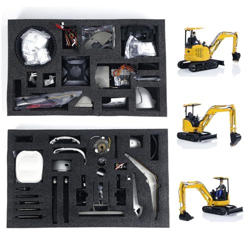 Wheelfun Kit de excavadora hidráulica LESU 1/14 RC PC30 Metal Mini excavadora modelo adulto hobby