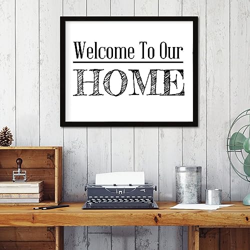 Citations religieuses sur panneau en bois Welcome pour cadeau - 2