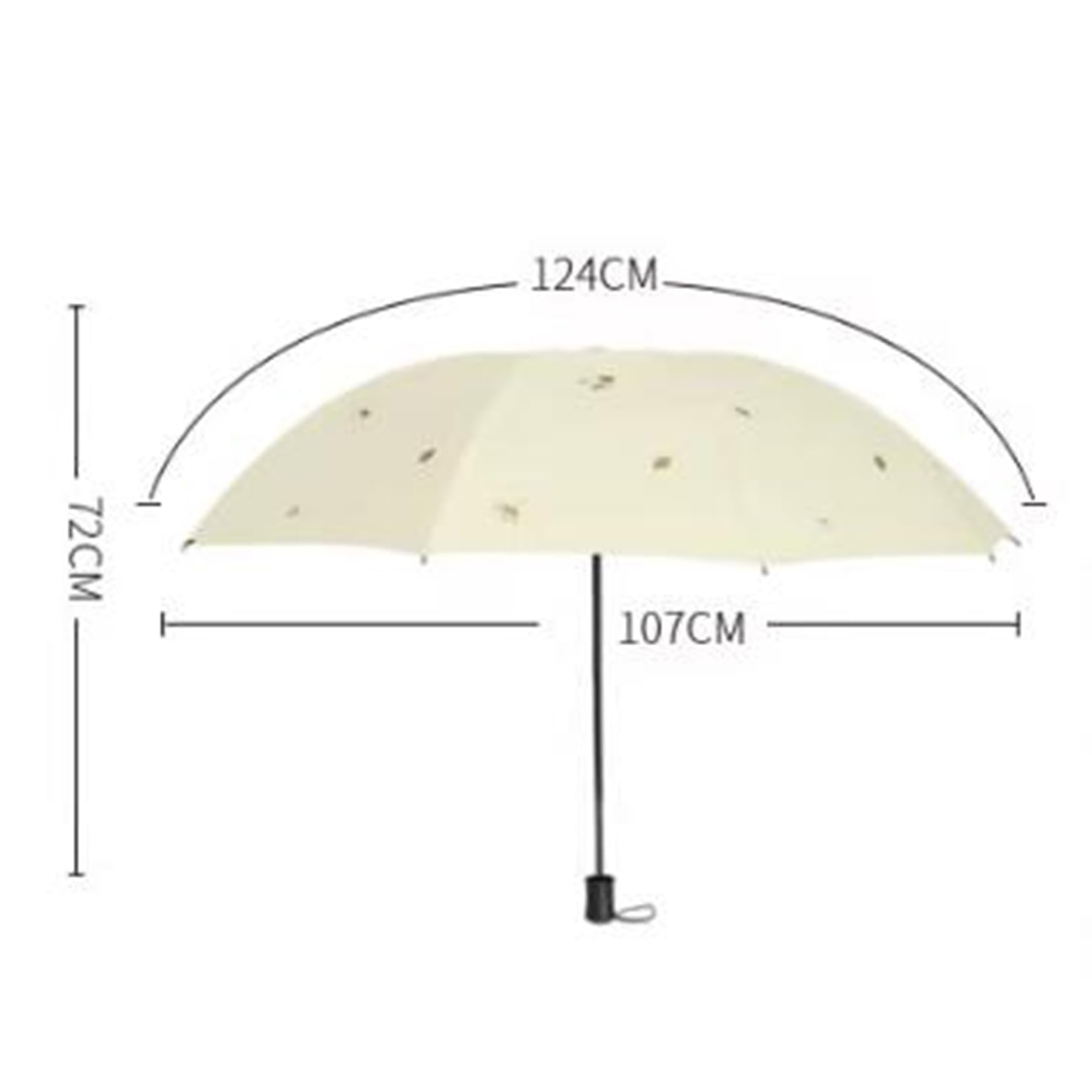 10ribs Umbrel de voyage à vent, parapluie portable et compact pour sac à dos, parapluie sol