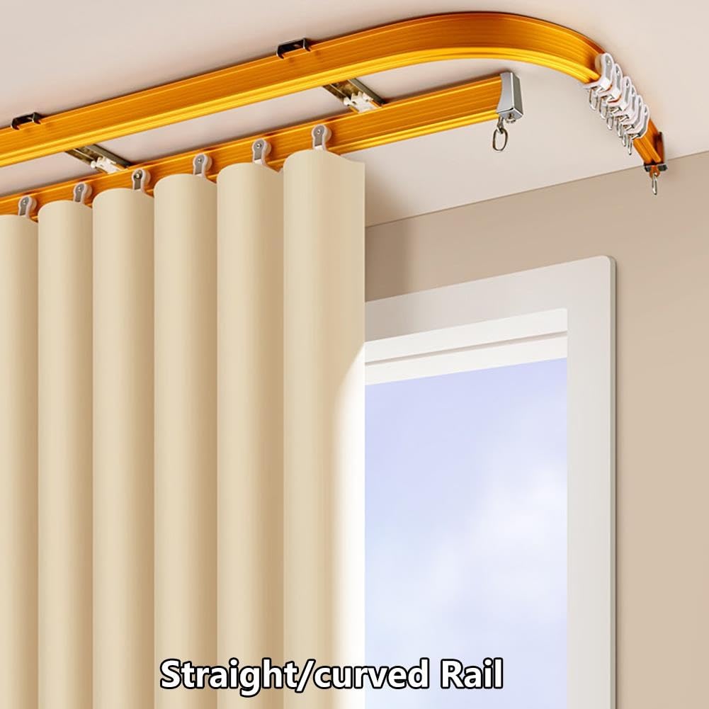 Flexible Biegbare Vorhangschiene aus Aluminium, Decken- Oder Wandmontage
